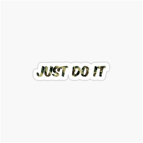 Just Do It Sticker For Sale By Supermed Redbubble