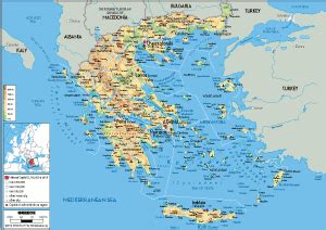 Greece Map (Political) - Worldometer