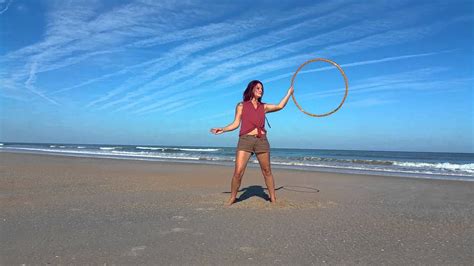 Beach Hula Hooping Unedited Flaws Included Youtube