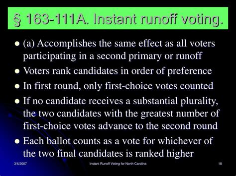 Ppt Instant Runoff Voting Powerpoint Presentation Free Download Id