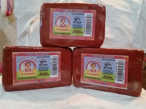 Pasta De Achiote 1 Kg 100 Yucateco Artesanal 90 00 En Mercado Libre