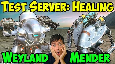 War Robots Test Server New Mender Weyland Healing Gameplay Wr Youtube