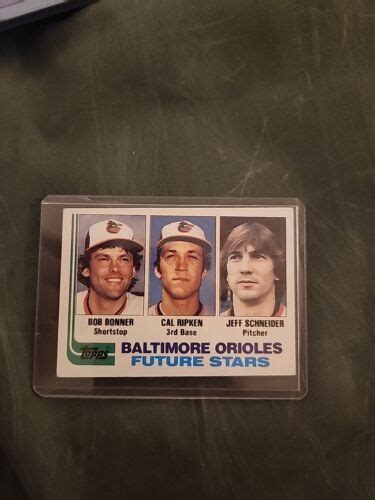 Topps Baltimore Orioles Future Stars Cal Ripken Rookie Rc Ebay