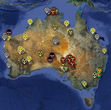 Embed the map on your website - Australian Nuclear and Uranium Sites