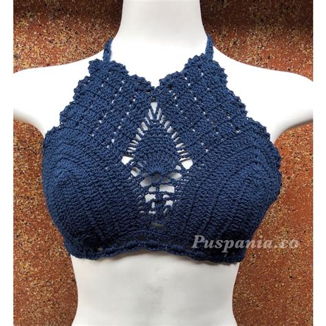 Jual Top Bikini Rajut Bali Top Model Nanas Bra Rajut Bikini Crochet