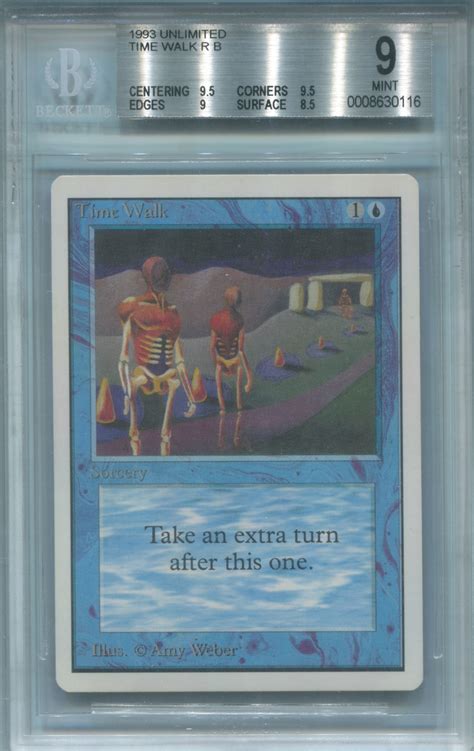 Magic the Gathering Unlimited Single Time Walk BGS 9 - *0008630116 ...