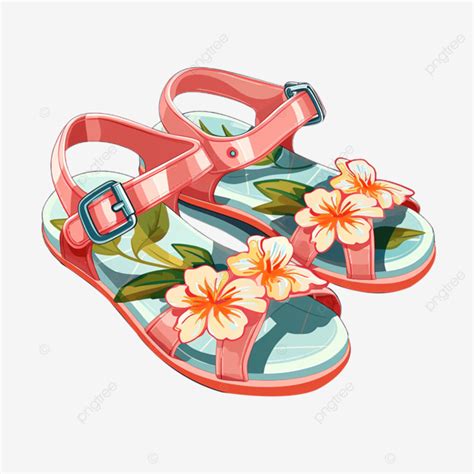 Baby Shoes Tropical Paradise Sandals Clip Art, Baby Shoes, Transparent ...