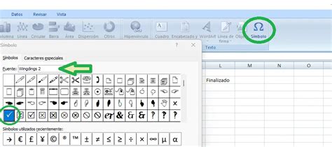 S Mbolo De La Palomita En Excel Como Hacerlo