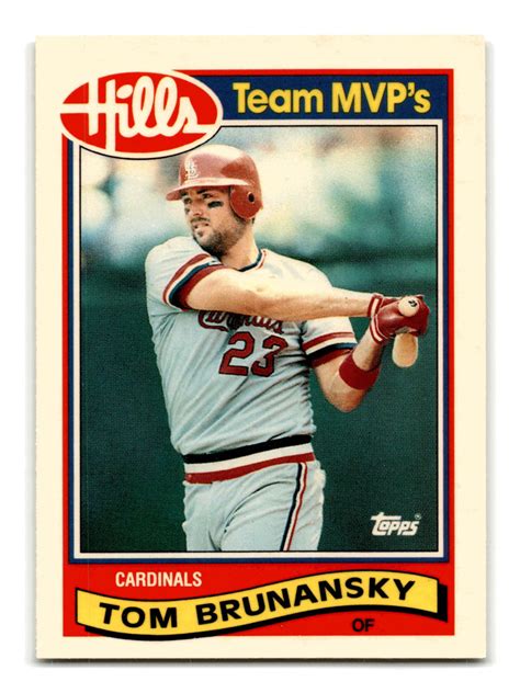 Tom Brunansky 1989 Topps Hills Team MVP S 4 St Louis Cardinals NM