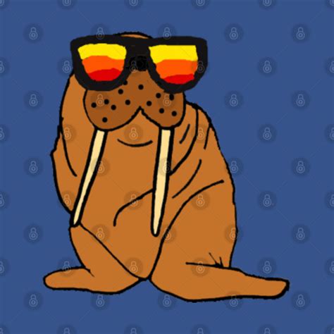 Funny Walrus Wearing Sunglasses - Walrus - T-Shirt | TeePublic