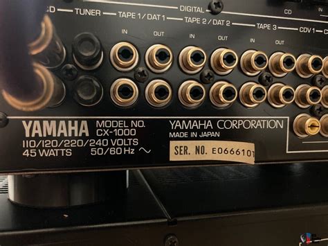 Yamaha CX 1000 NATURAL Sound STEREO Preamplifier With Remote Photo