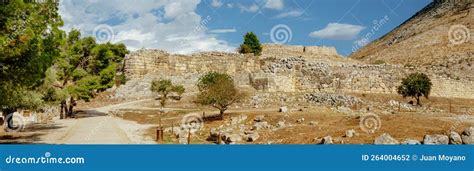 Ruins Of Mycenae In Greece Web Banner Format Stock Photo Image Of