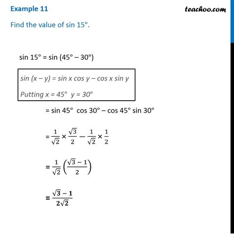 Finding Value Of Sin Degrees With Video Teachoo Maths