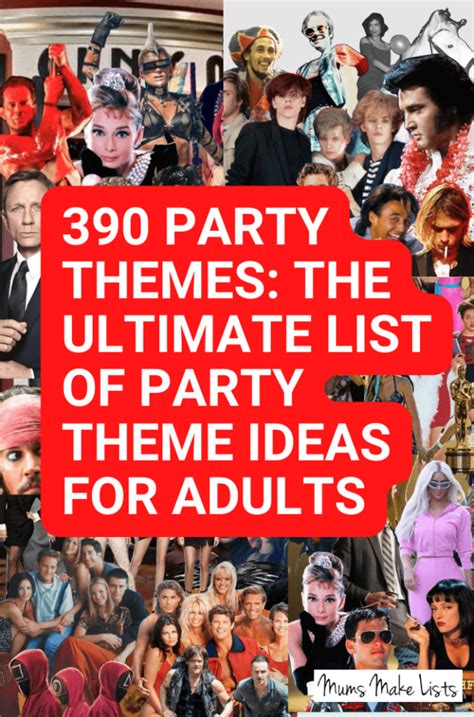 406 Best Party Themes For Adults 2025