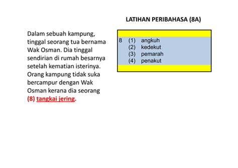 Latihan Bahasa Melayu Psle Peribahasa Ppt