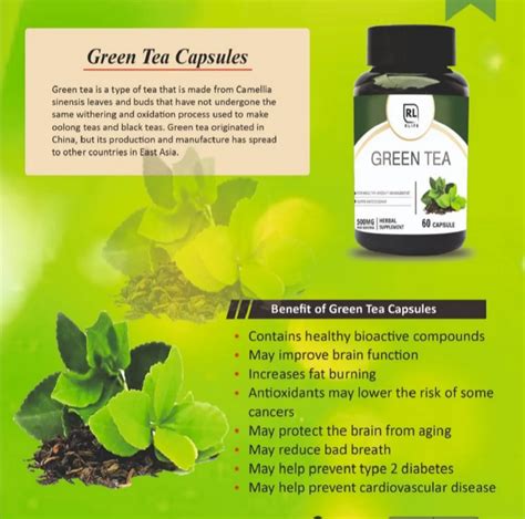 Green Tea Capsules 60 Capsules Green Tea Extract Capsules Latest