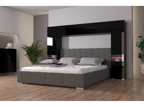 T Te De Lit Armoire Panama Hg B A Noir Noir Brillant X X Cm