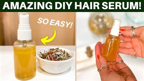 How To Make Your Own Diy Hair Serum Super Simple Youtube