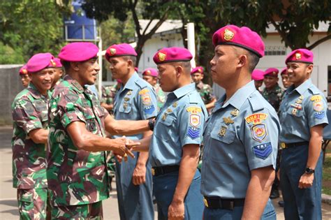 UPACARA KENAIKAN PANGKAT BINTARA DAN TAMTAMA PRAJURIT YONTANKFIB 1 MAR