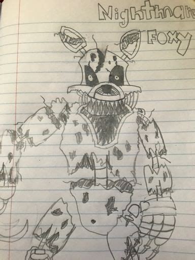 Nightmare Foxy Sketch Art Dump Five Nights At Freddy S Amino