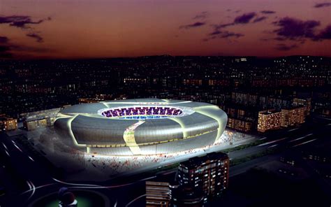 Download wallpapers New Valencia Stadium, night, soccer, 3D project ...