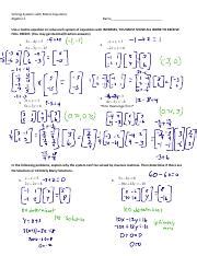 Solving Systems With Inverses Pdf Solving Systems With Matrix