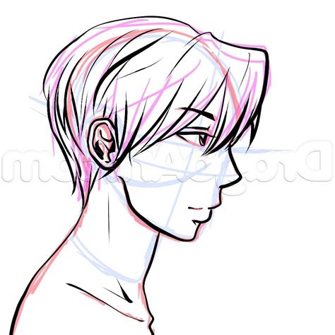 Anime Head Template Side View The head is based on the realistic ...