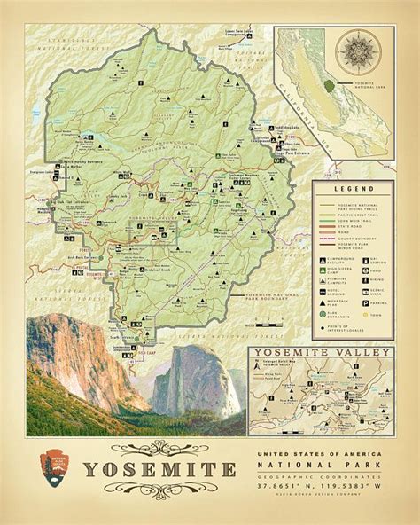 Road Map Of Yosemite National Park - London Top Attractions Map