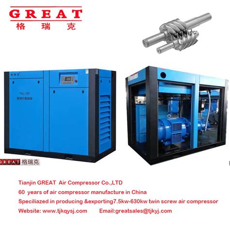 3 5 5bar Low Pressure Screw Air Compressor For Pet Bottle Blow Industry