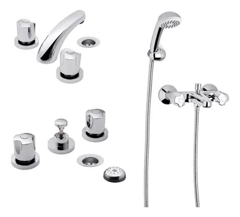 Combo Griferia Fv Pampa Lavatorio Bidet Ducha Exterio Cs5579