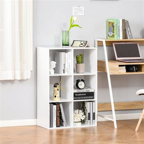 Shelves & Bookcases | 3 tier 6 Cubes Storage Unit Particle Board