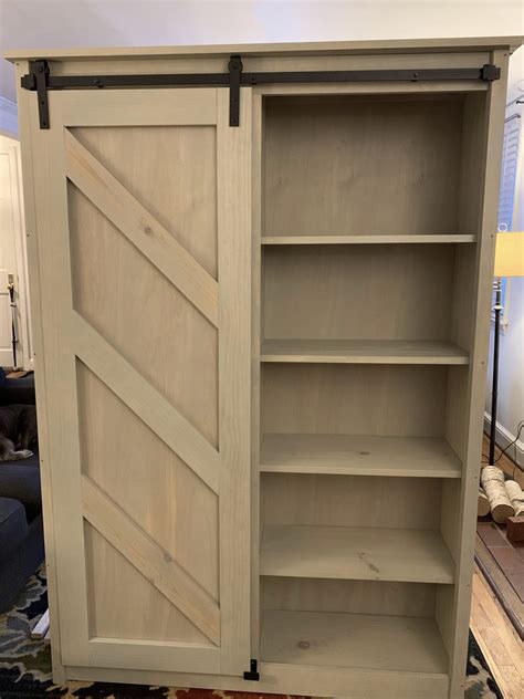 Barn Door Bookcase Side Pantry Ana White