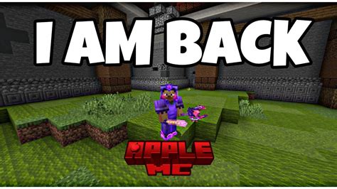 Finally I Am Back In Applemc Minecraft Server Hindi Youtube