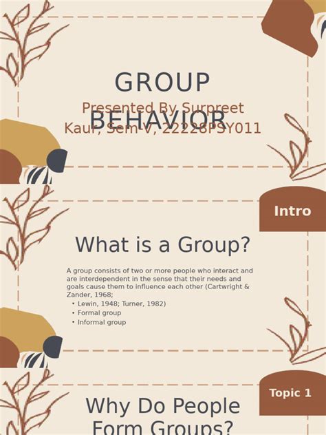 group behavior  psychological concepts behavioural sciences