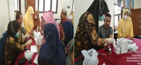 Warga Smkn 2 Pekanbaru Mengikuti Kegiatan Pemeriksaan Kesehatan Dari