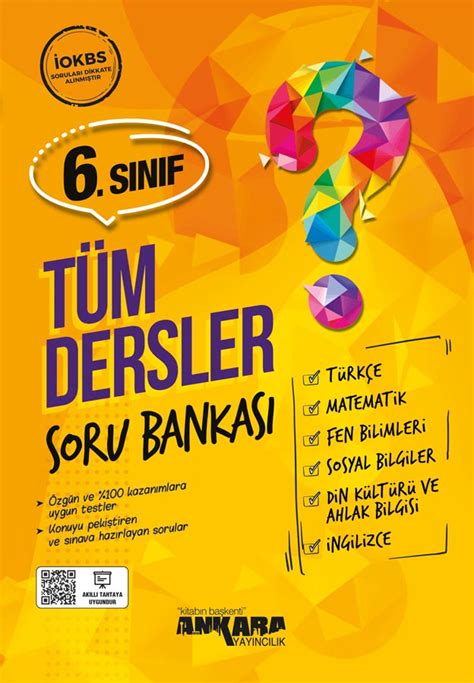 6 Sınıf Tüm Dersler Soru Bankası Ankara Yayıncılık