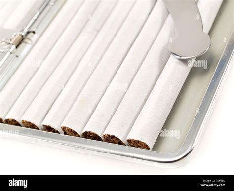 open cigarette box macro  res stock photography  images alamy