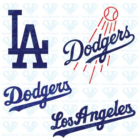 Los Angeles Dodgers Bundle Svg Files For Silhouette Files For Cricut ...