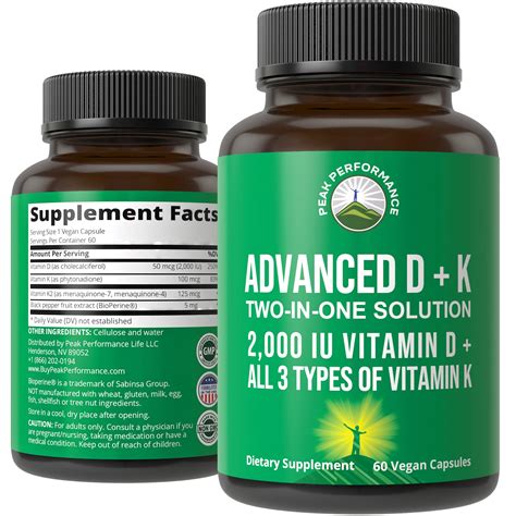 Buy Peak Performance Advanced Vitamin D Iu With All Types Of