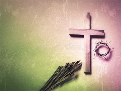 Lent Season,Holy Week and Good Friday Concepts - Lenten and Religious Symbol in Purple and Green ...