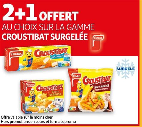 Promo Findus bon plan sur la gamme croustibat surgelée de la marque