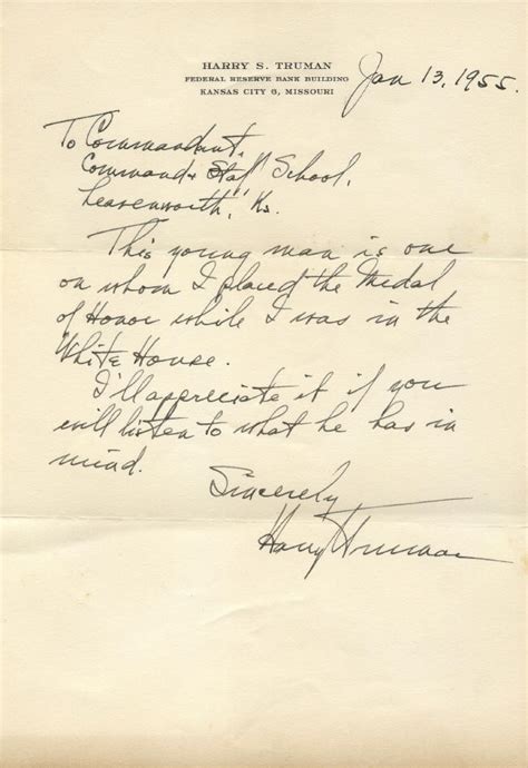 Autograph 04 096 Harry S Truman Autograph Letter Signed With Hand