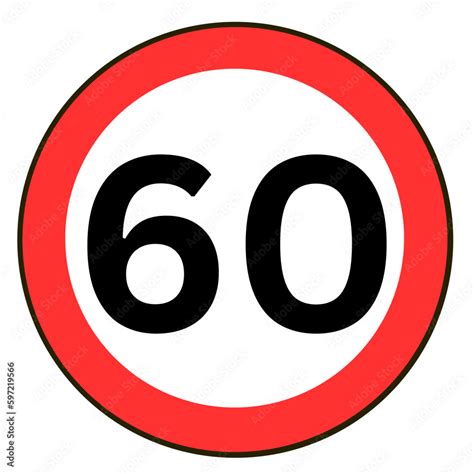 Speed Limit 30 Km H Vector Illustration Of Red Round Traffic Sign