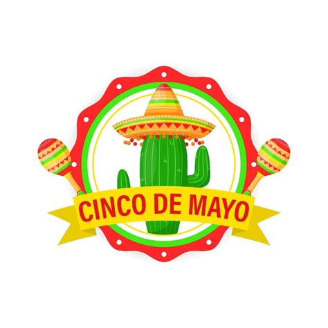 Ilustração em vetor de saudação de cinco de mayo Vetor Premium