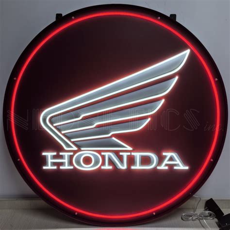 Honda Round 36 Led Flex Neon Sign In Steel Can 29honda Neonetics