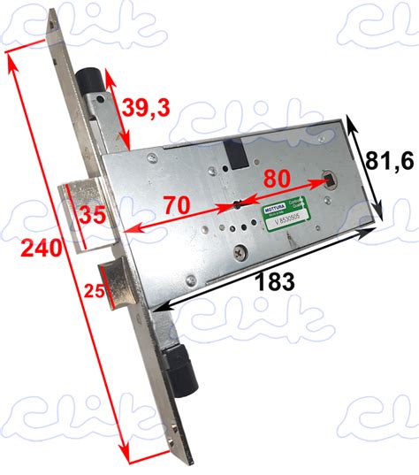 MOTTURA 41823 CH2M1 SERRATURA TRIPLICE DOPPIA MAPPA REVERSIBILE E 70