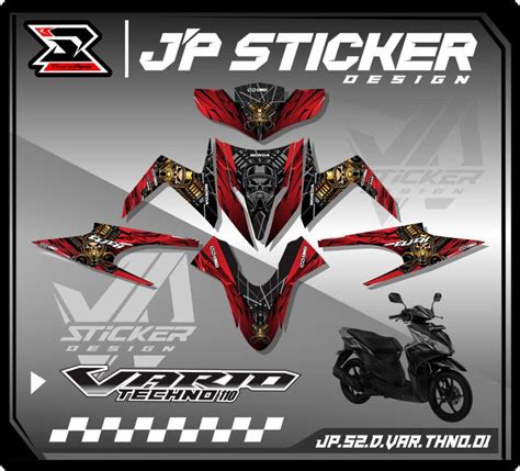 Stiker Decal Vario Techno Fullbody Sticker Striping Skotlet