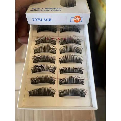 B S Taiwan Fake Eyelashes Handmade Cotton Stem Natural Naked Lazada PH