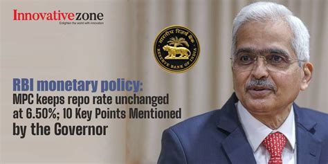 Rbi Monetary Policy Mpc Keeps Repo Rate Unchanged At Key