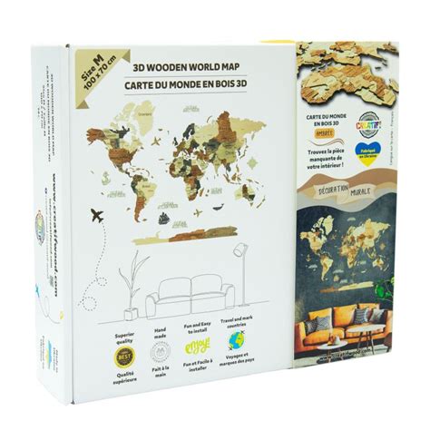 Puzzle Carte Du Monde En Bois D Mbr E Xl Creatif Puzzle Ha